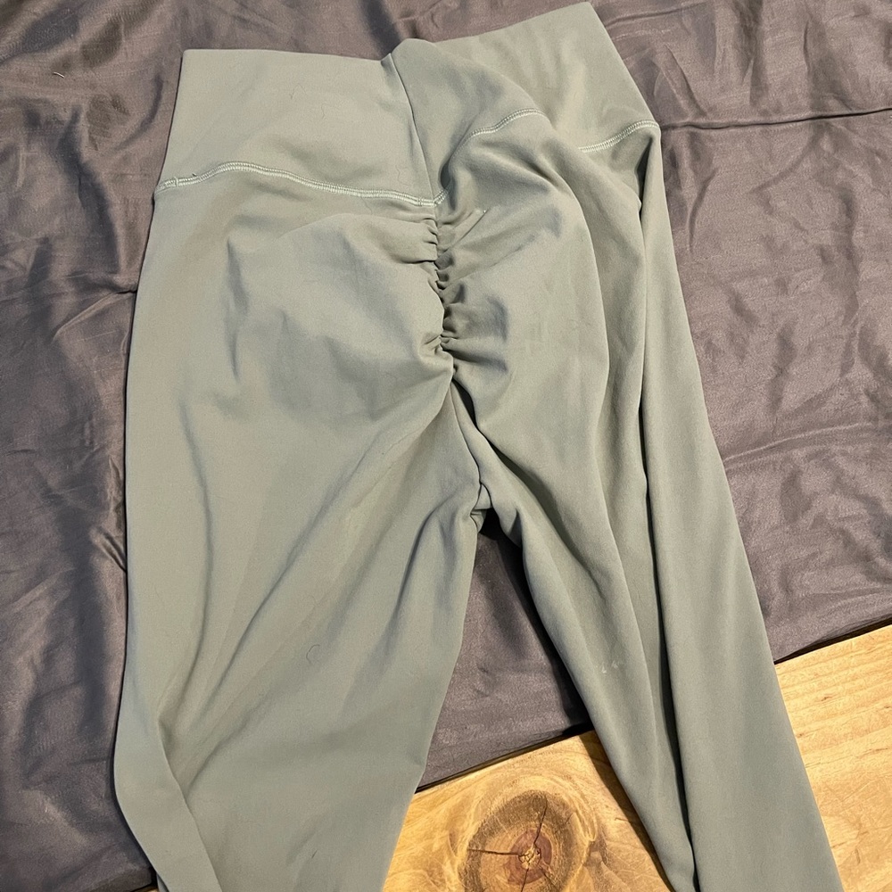 Curves and combat boots booty scrunch leggings